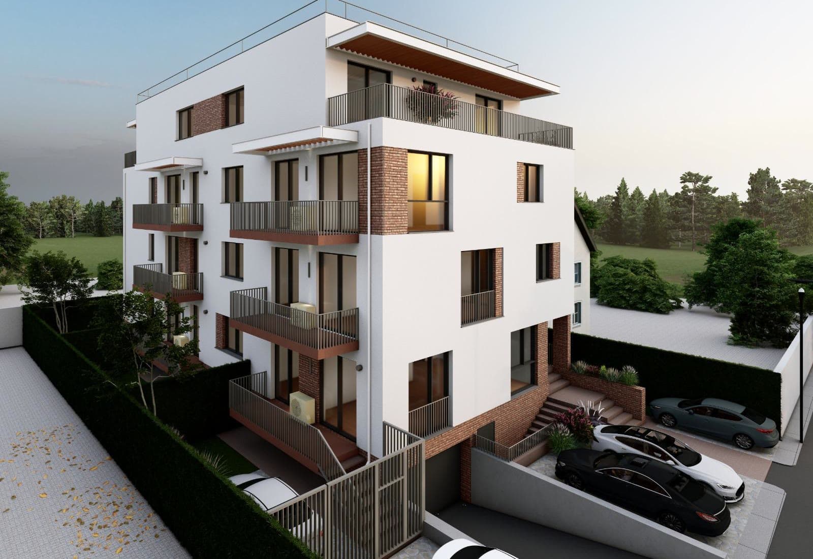 Randare exterior Niva Residence Popești-Leordeni